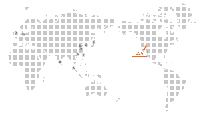 Global Network Map-美国