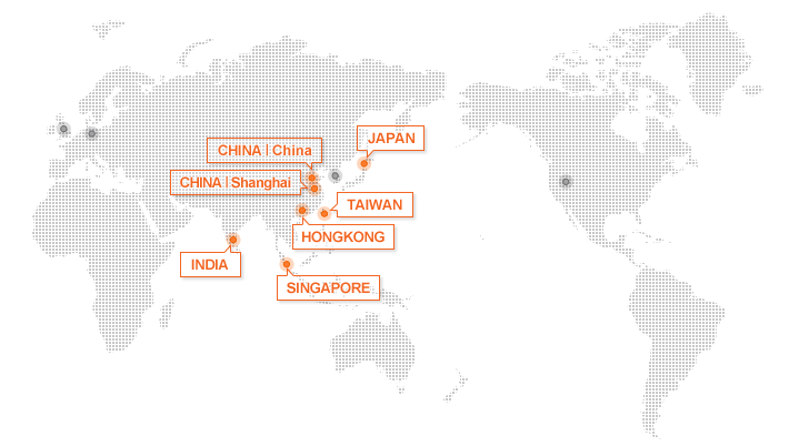 Global Network Map-亚洲